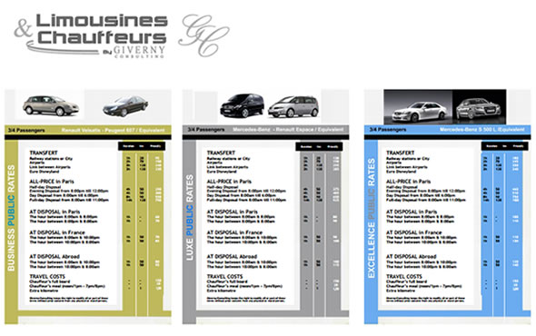 Tlchargez l'ensemble de nos tarifs (PDF) pour nos services de location de voitures, minibus et limousines avec chauffeurs